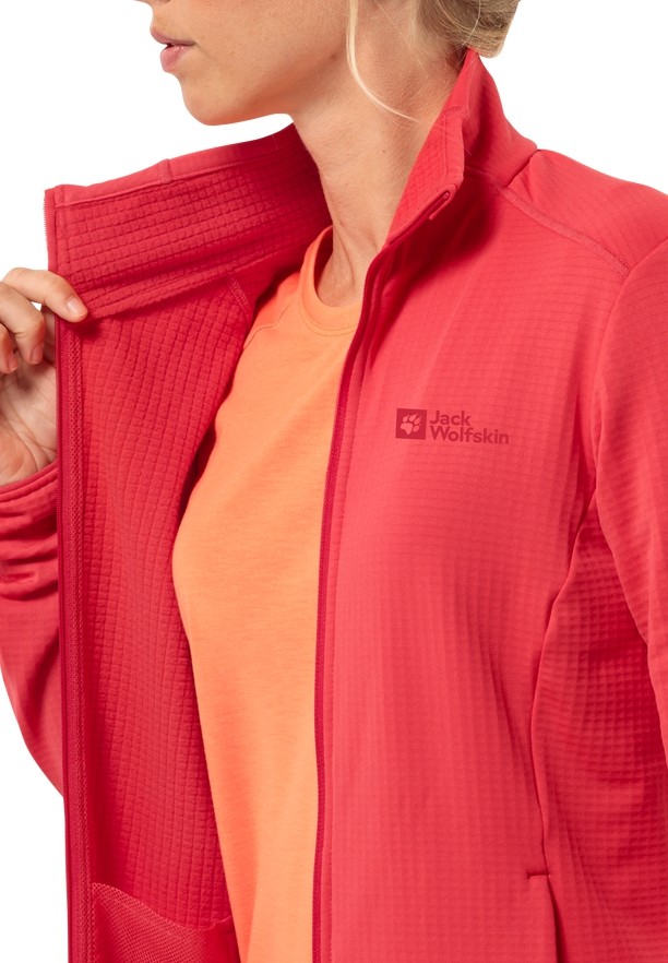 Red Jack Wolfskin Kolbenberg Fz Women Fleece Jackets | 89228277