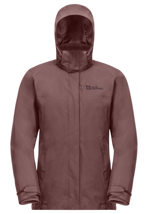 Red Jack Wolfskin Luntal 3in1 Women Jackets | 55381324