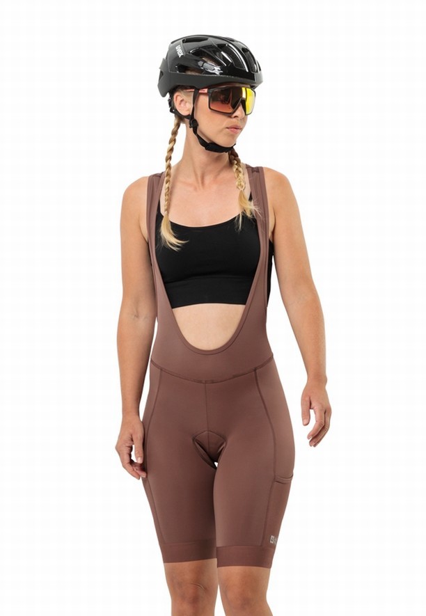 Red Jack Wolfskin Morobbia Bib Women Shorts | 35269531