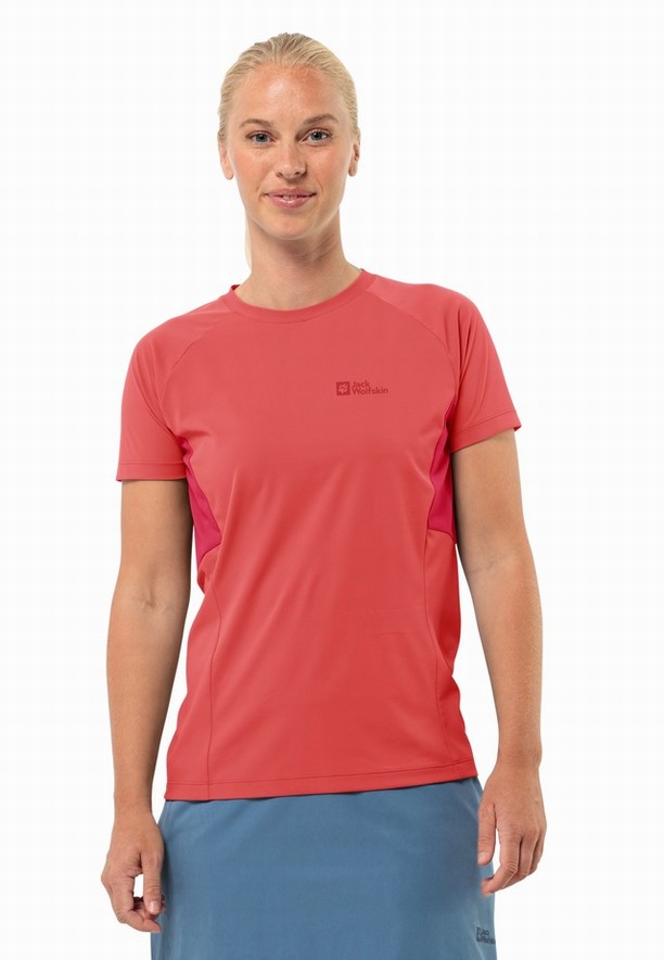 Red Jack Wolfskin Narrows Women T Shirts | 44560985