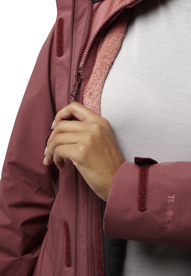 Red Jack Wolfskin Rotwand 3in1 Women Jackets | 17305308
