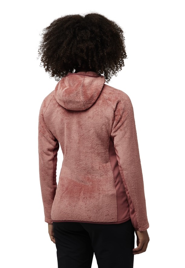 Red Jack Wolfskin Rotwand Hooded Fz Women Fleece Jackets | 17585490