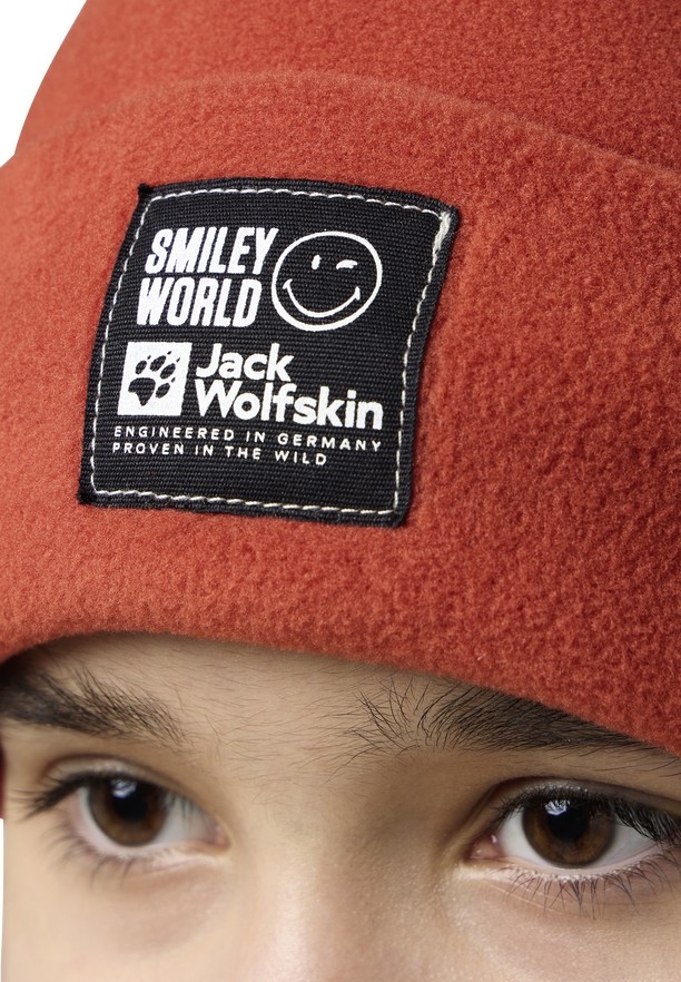 Red Jack Wolfskin Smileyworld Teen Women Beanie | 50695391
