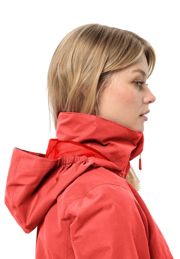 Red Jack Wolfskin Stormy Point 2l Women Rain Jackets | 65677226