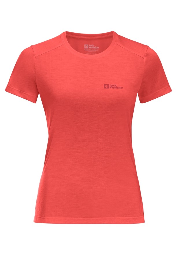 Red Jack Wolfskin Vonnan S/s Women T Shirts | 21481536