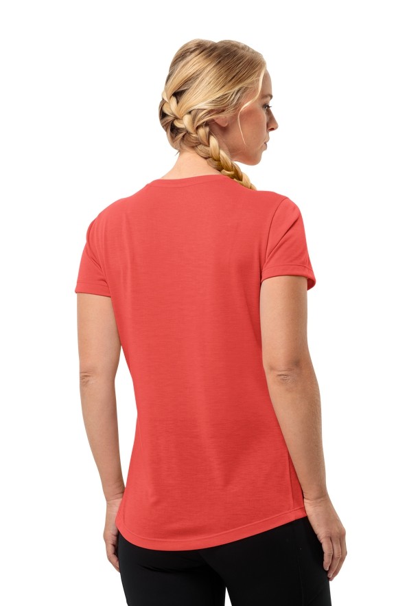 Red Jack Wolfskin Vonnan S/s Women T Shirts | 21481536