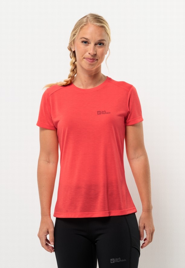 Red Jack Wolfskin Vonnan S/s Women T Shirts | 21481536