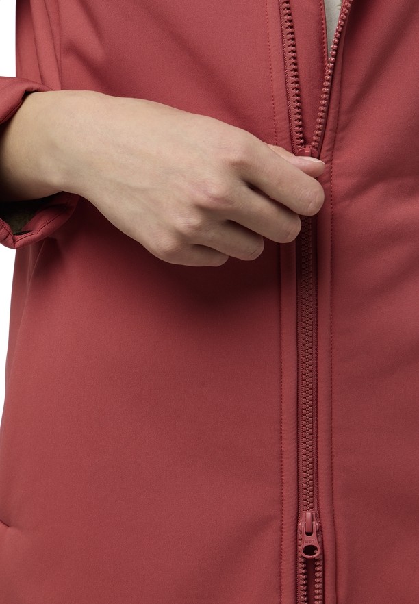 Red Jack Wolfskin Windland Women Softshell Jackets | 97590748