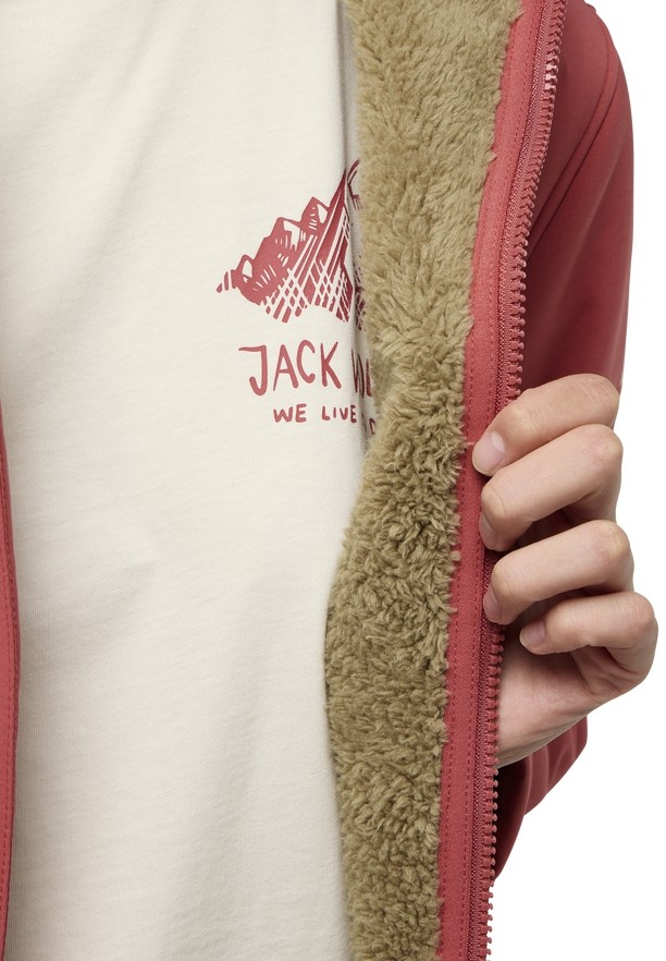 Red Jack Wolfskin Windland Women Softshell Jackets | 97590748