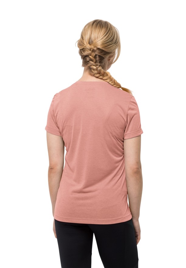 Rose Jack Wolfskin Crosstrail Women T Shirts | 86682604
