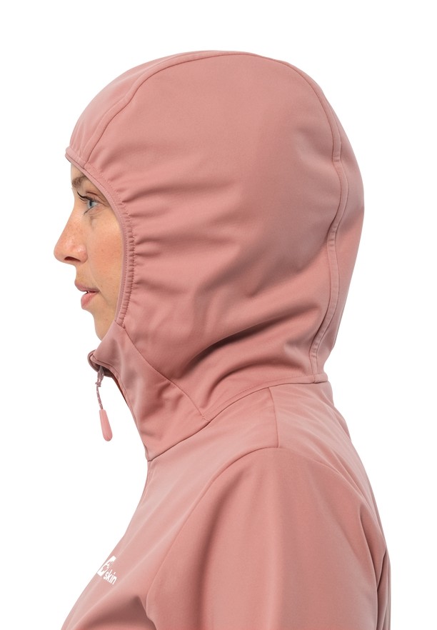 Rose Jack Wolfskin Feldberg Hoody Women Softshell Jackets | 97308729