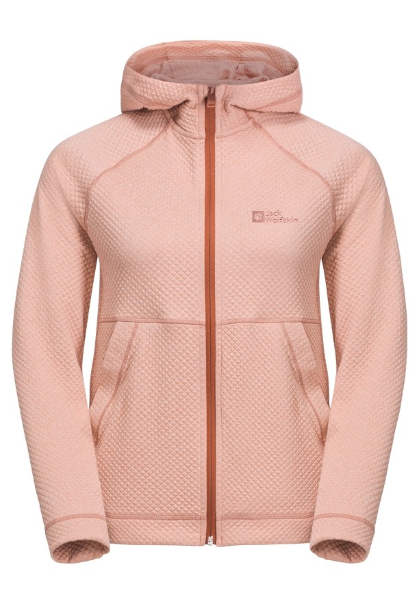 Rose Jack Wolfskin Fernweh Hooded Women Fleece Jackets | 21161448