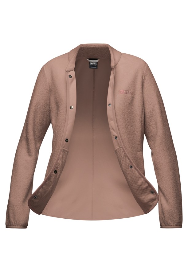 Rose Jack Wolfskin Light Curl Women Fleece Jackets | 56667552