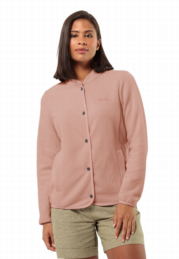 Rose Jack Wolfskin Light Curl Women Fleece Jackets | 56667552