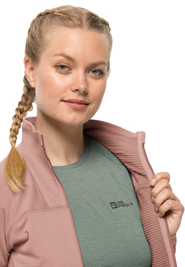 Rose Jack Wolfskin Prelight Fz Women Fleece Jackets | 58699868