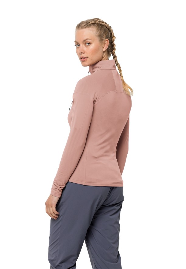 Rose Jack Wolfskin Prelight Fz Women Fleece Jackets | 58699868