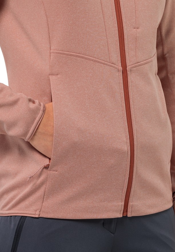Rose Jack Wolfskin Tervern Fz Women Fleece Jackets | 79650284