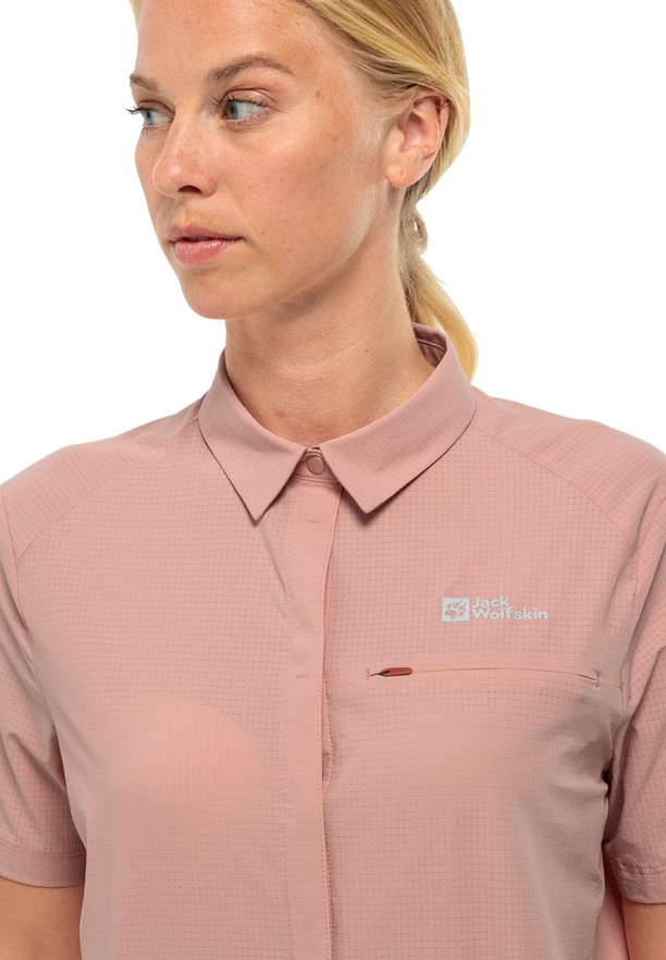 Rose Jack Wolfskin Vandra S/s Women Shirts | 41637503
