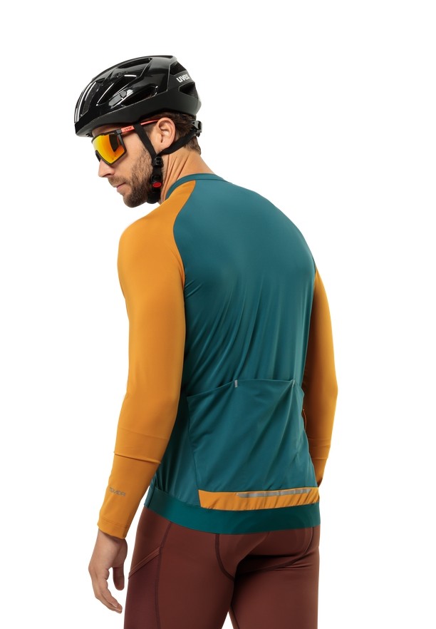 Turquoise Jack Wolfskin Gravex Fz L/s Men T Shirts | 49221619