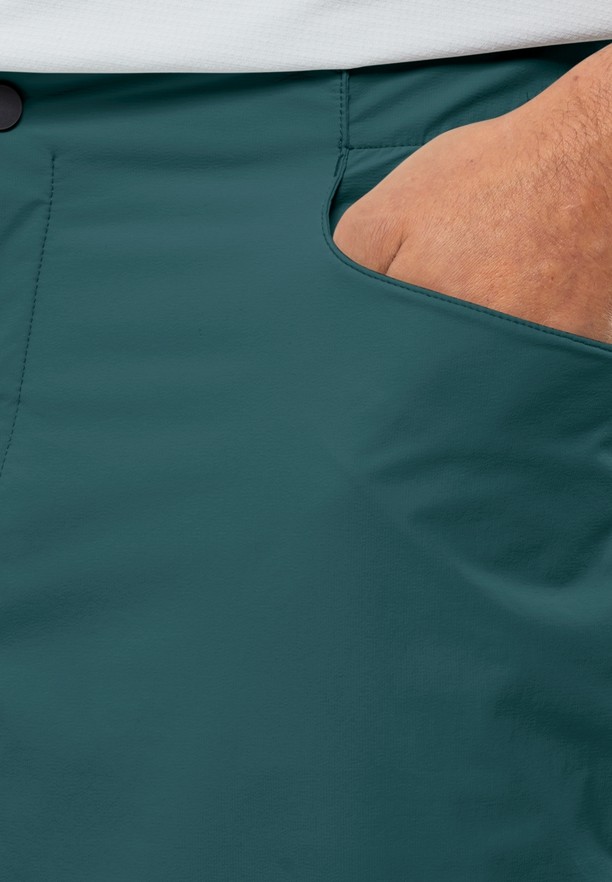 Turquoise Jack Wolfskin Gravex Men Shorts | 54898428