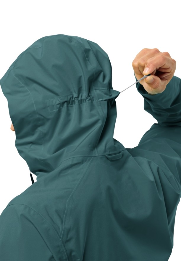 Turquoise Jack Wolfskin Highest Peak 3l Men Rain Jackets | 16345152