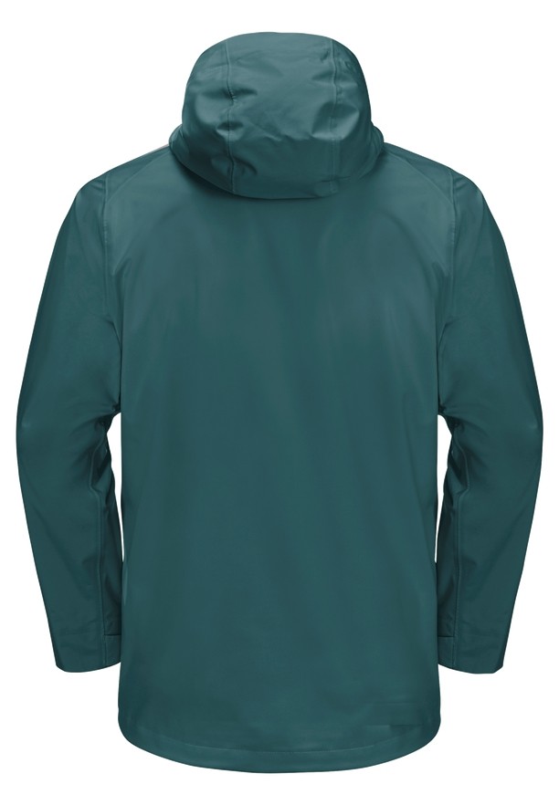 Turquoise Jack Wolfskin Highest Peak 3l Men Rain Jackets | 16345152