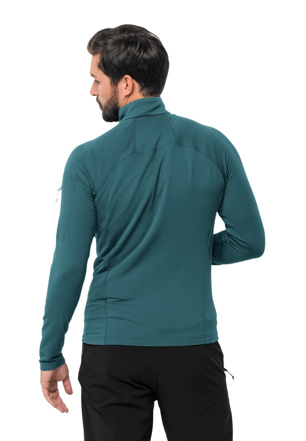 Turquoise Jack Wolfskin Prelight Fz Men Fleece Jackets | 82382908