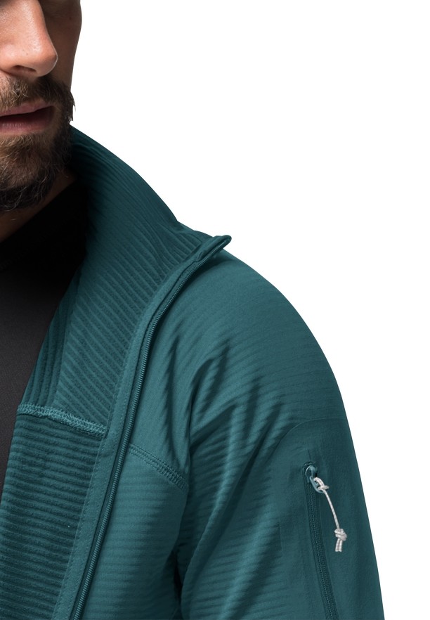 Turquoise Jack Wolfskin Prelight Fz Men Fleece Jackets | 82382908