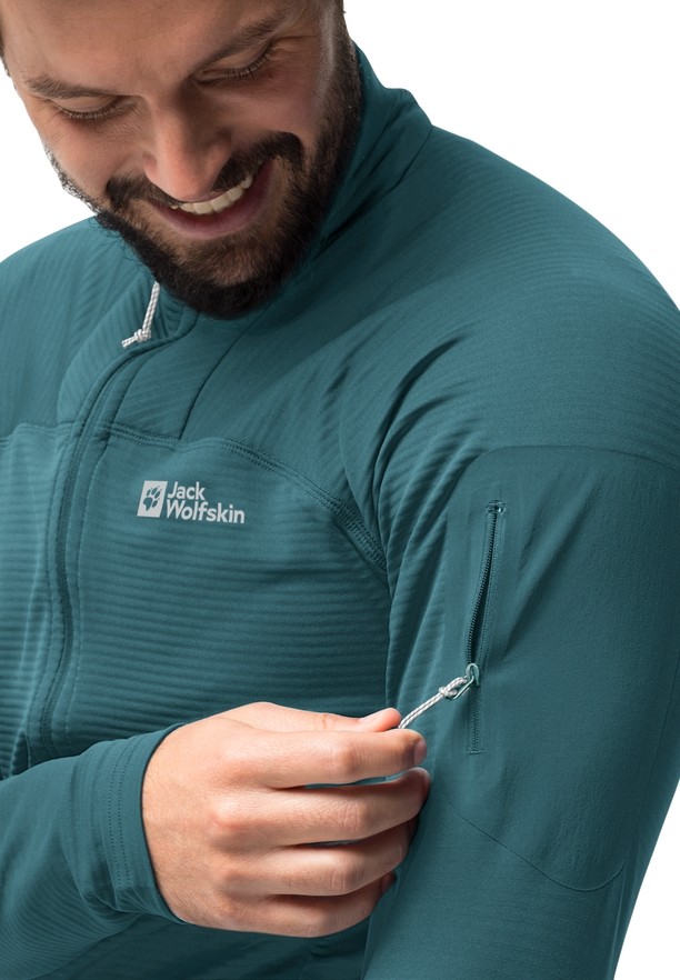 Turquoise Jack Wolfskin Prelight Fz Men Fleece Jackets | 82382908