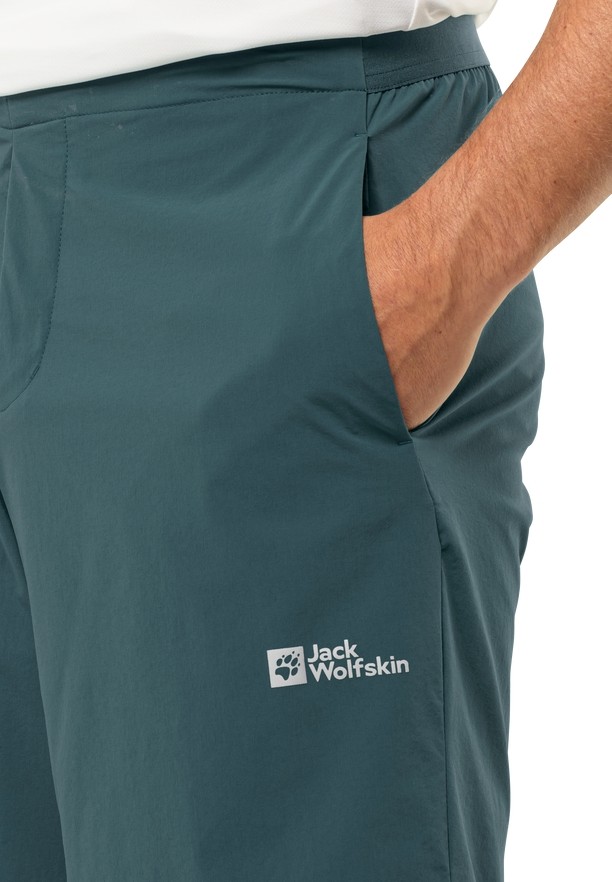 Turquoise Jack Wolfskin Prelight Men Shorts | 91549337