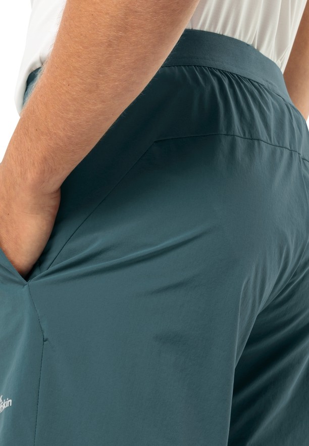 Turquoise Jack Wolfskin Prelight Men Shorts | 91549337