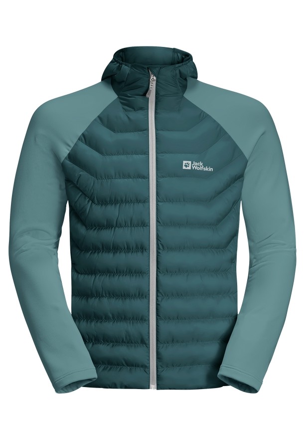 Turquoise Jack Wolfskin Routeburn Pro Hybrid Men Jackets | 76068486