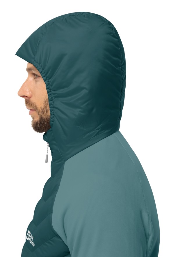 Turquoise Jack Wolfskin Routeburn Pro Hybrid Men Jackets | 76068486