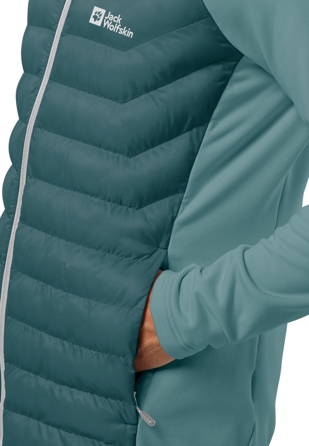 Turquoise Jack Wolfskin Routeburn Pro Hybrid Men Jackets | 76068486