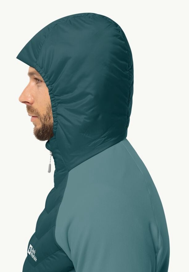 Turquoise Jack Wolfskin Routeburn Pro Hybrid Men Jackets | 76068486