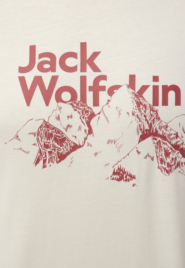 White Jack Wolfskin Bergblick Men T Shirts | 40124402