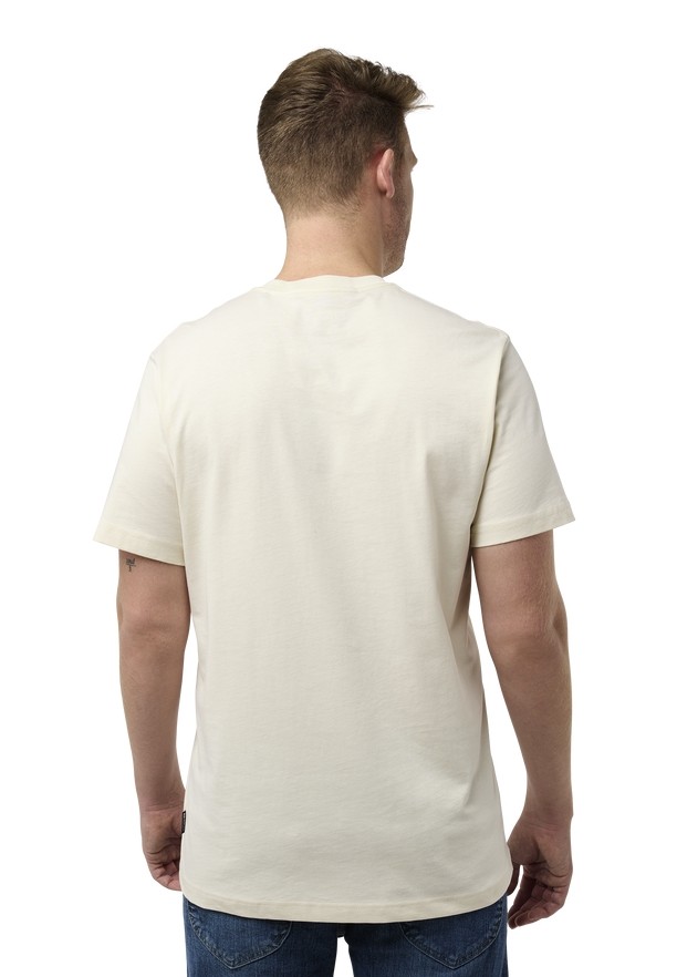 White Jack Wolfskin Bergblick Men T Shirts | 40124402