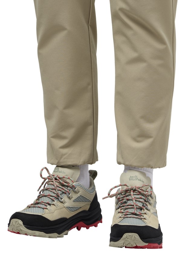 White Jack Wolfskin Cyrox Texapore Low Women Hiking Shoes | 13392299