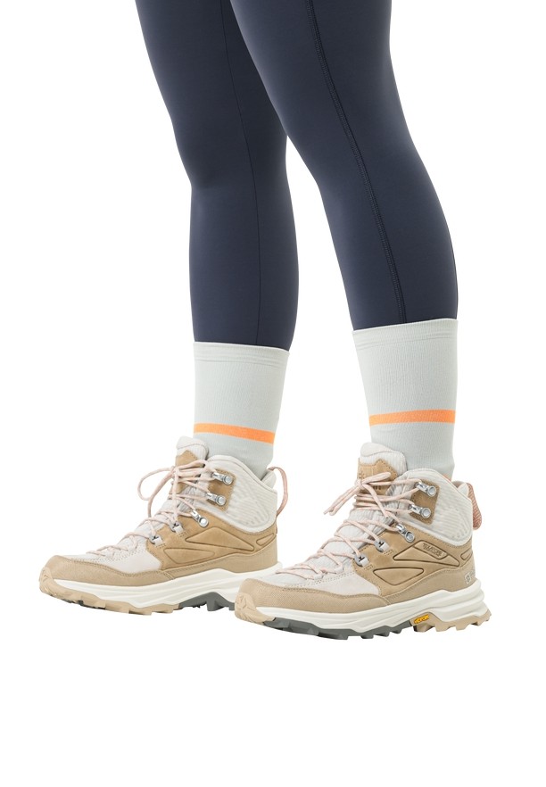 White Jack Wolfskin Cyrox Texapore Mid Women Hiking Shoes | 46174154