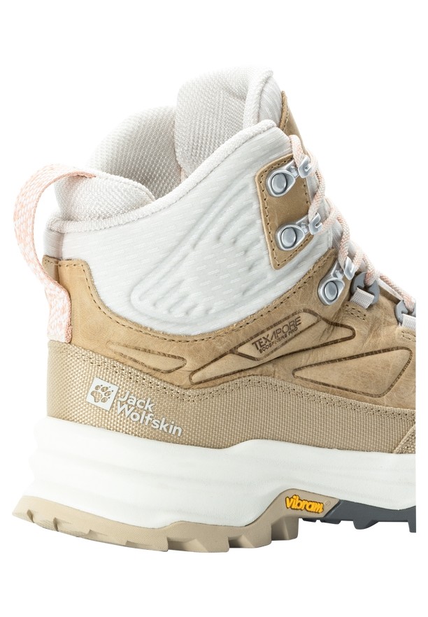 White Jack Wolfskin Cyrox Texapore Mid Women Hiking Shoes | 46174154