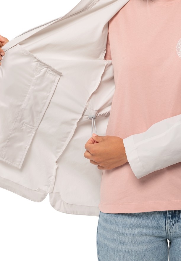 White Jack Wolfskin Desert Wind Women Softshell Jackets | 52653879