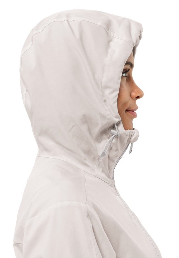 White Jack Wolfskin Desert Wind Women Softshell Jackets | 52653879