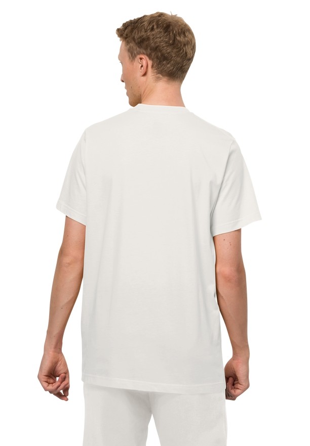 White Jack Wolfskin Essential Men T Shirts | 97887048