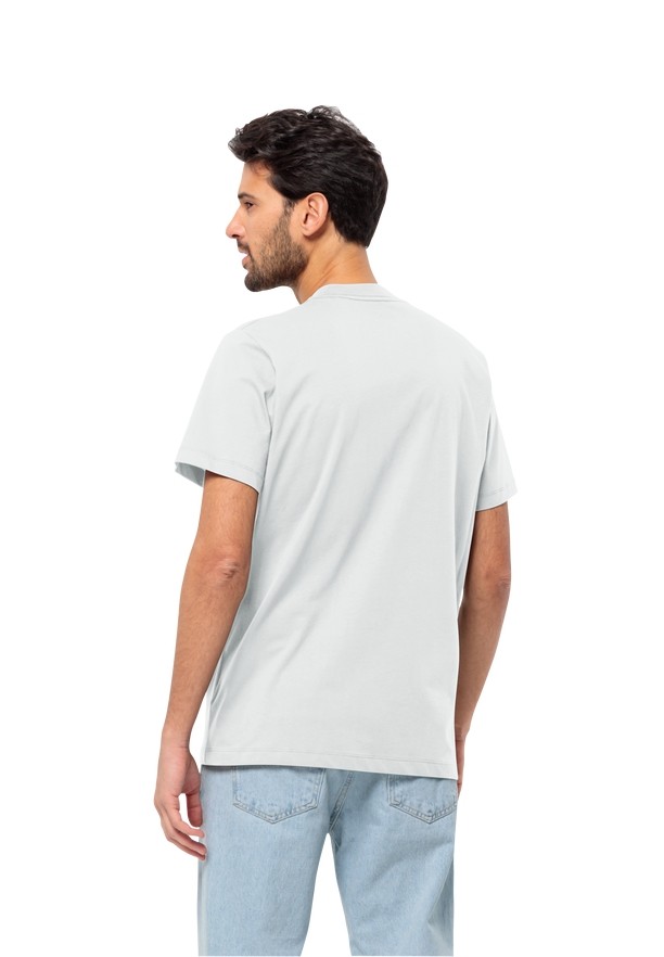 White Jack Wolfskin Essential Men T Shirts | 82829345