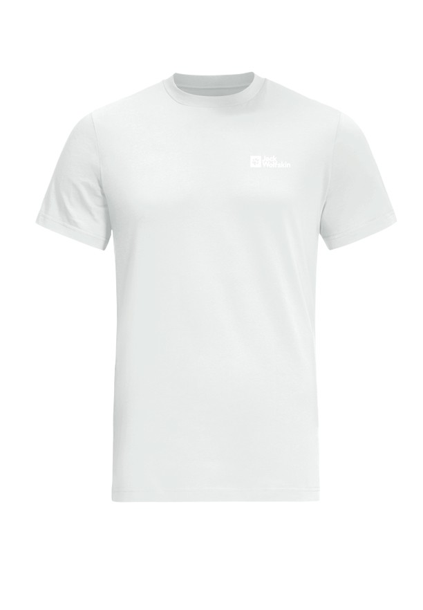 White Jack Wolfskin Essential Men T Shirts | 82829345