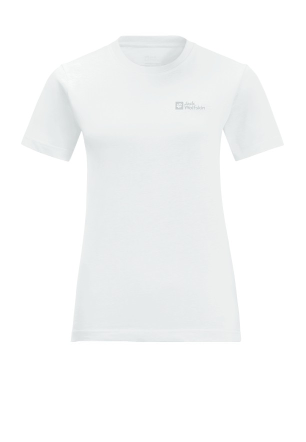 White Jack Wolfskin Essential Women T Shirts | 80617421