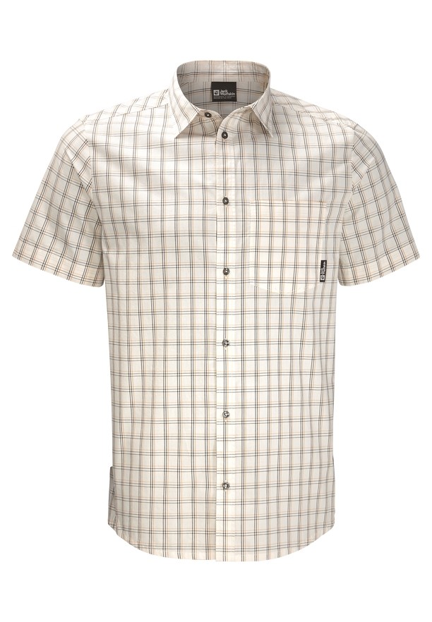 White Jack Wolfskin Hot Springs Men Shirts | 99935531