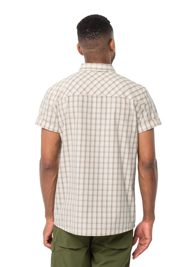 White Jack Wolfskin Hot Springs Men Shirts | 99935531