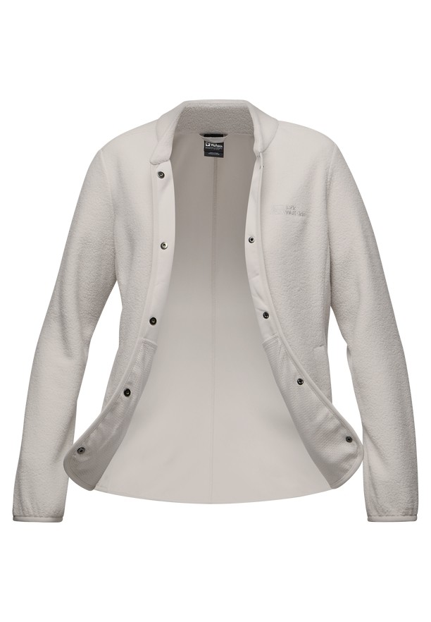 White Jack Wolfskin Light Curl Women Fleece Jackets | 97041650