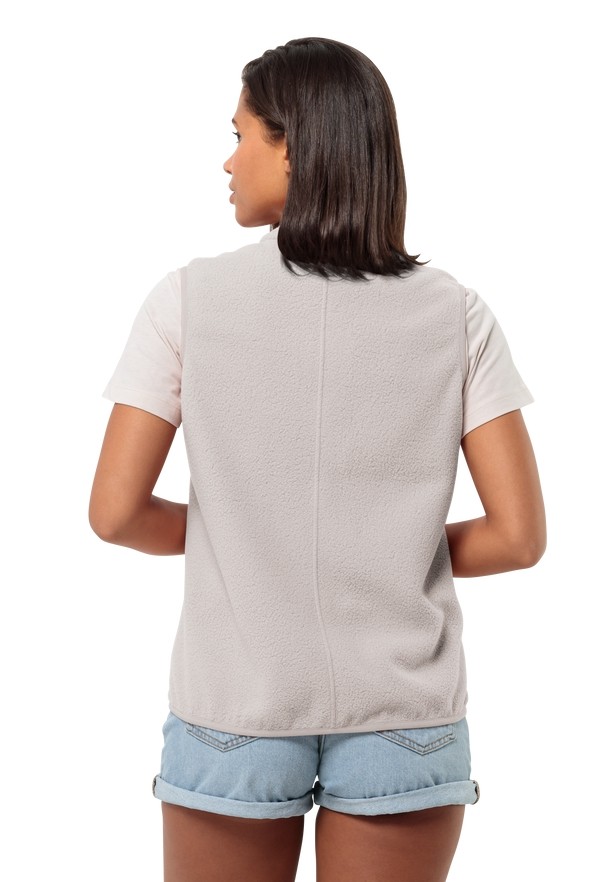 White Jack Wolfskin Light Curl Women Vest | 78423741